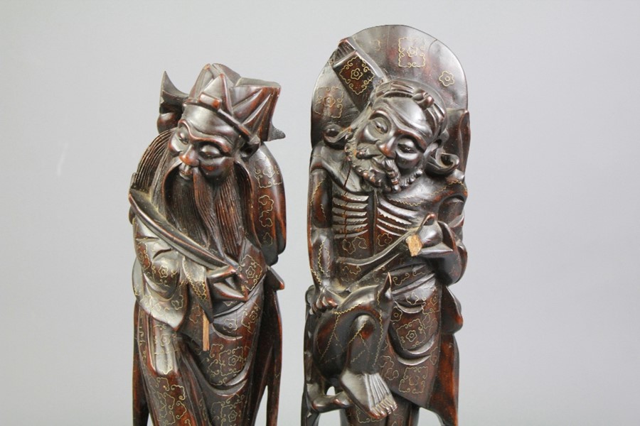 Chinese Wood Carvings - Image 2 of 4