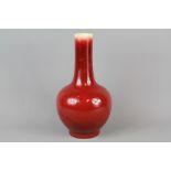A Chinese Sang de Boef Vase