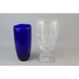 20th Century German Cut Glass Vase