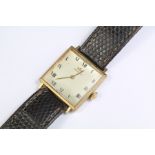 A Vintage 9ct Gold Marvin Gentleman's Wrist Watch