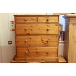 Pine Chest Of Drawers.