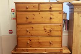 Pine Chest Of Drawers.
