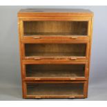 A Pair of Oak Globe-Wernicker Style Book Case