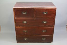 A Mahogany Campaign-Style Chest
