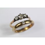 Vintage14ct Yellow Gold Diamond Ring
