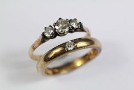 Vintage14ct Yellow Gold Diamond Ring