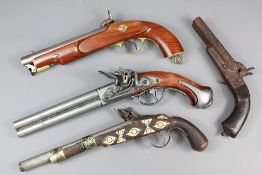 Three Replica Flintlock Pistols
