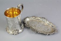 A Victorian Silver Christning Mug