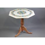 An Indian White Marble Top Occasional Table.