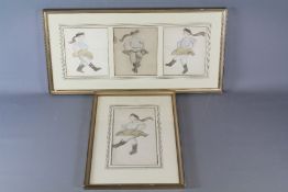 19th Century Pencil and Wash Preparatory Sketches