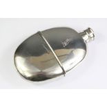 A Victorian Silver Hip Flask