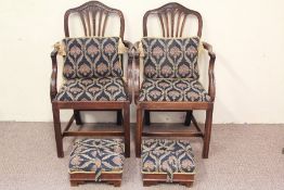 A Pair of Hepplewhite Dining Chairs