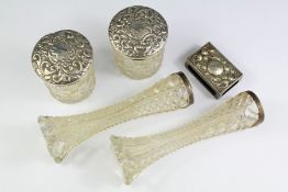 Miscellaneous Silver and Cut Glass