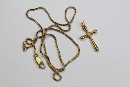 An 18ct Yellow Gold Cross Pendant