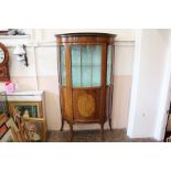 An Edwardian Bow-fronted Display Cabinet