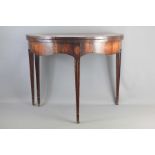 A Mahogany Demi-Lune Hall Table