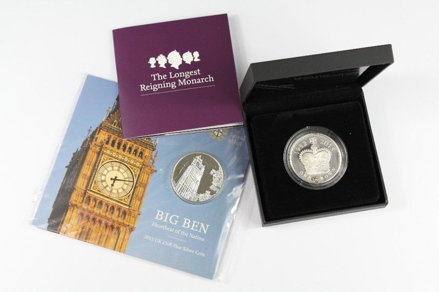 A Royal Mint 'Big Ben 2015' £100 Silver Proof Coin