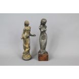 A Miniature Bronze of a Feminine Nude