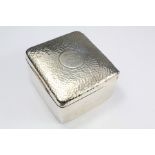 A Hammered Silver Box