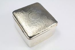 A Hammered Silver Box