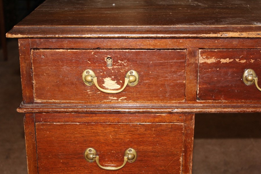 A Mahogany Partners Desk - Image 3 of 3