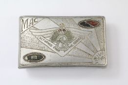 A Prisoner of War Metal Snuff Box