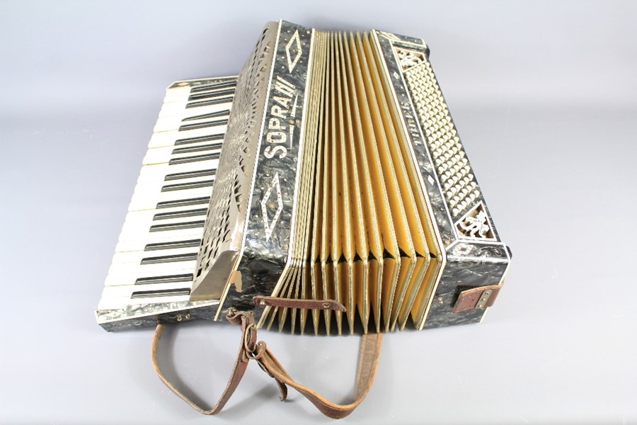 A Vintage Soprani Three Piano Accordion - Image 3 of 3