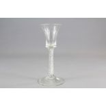 A Fine Georgian Ribbon Stem Wine Glass