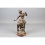 After L & F Moreau Spelter Figurine