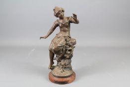 After L & F Moreau Spelter Figurine