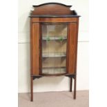 An Edwardian Bow-Fronted Display Cabinet
