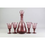 A Verrerie de Biot Aubergine Decanter