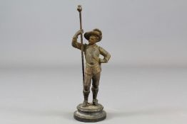 A Miniature Bronze Royalist Figure
