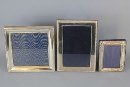 Three Silver Photo Frames