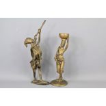 A Pair of Bronze African Sculptures
