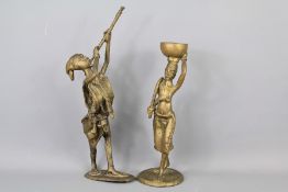 A Pair of Bronze African Sculptures