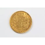 A Victorian Shield Back Gold Sovereign