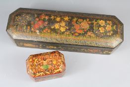 A Kashmiri Lacquer Glove Box