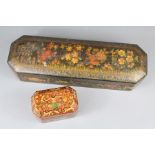 A Kashmiri Lacquer Glove Box