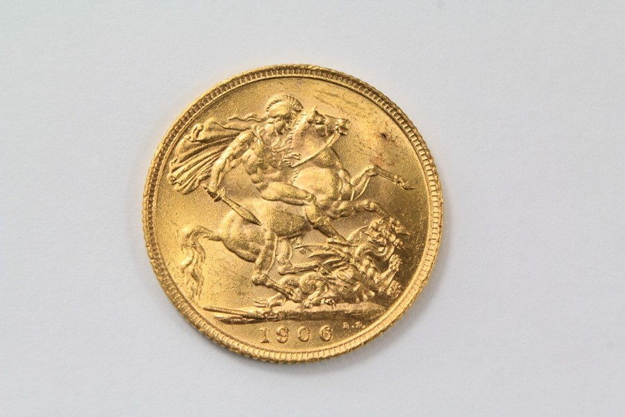 An Edward VII Full Gold Sovereign