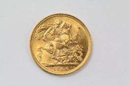 An Edward VII Full Gold Sovereign