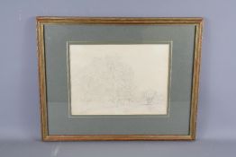 Attributed to John Constable Pencil Drawing
