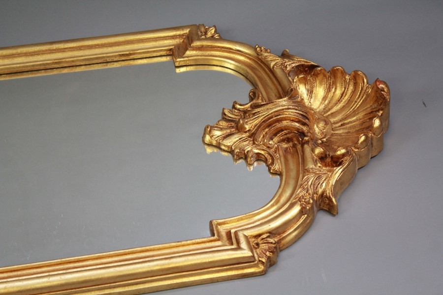 A Contemporary Gilt Composite Baroque-Style Wall Mirror - Image 2 of 2