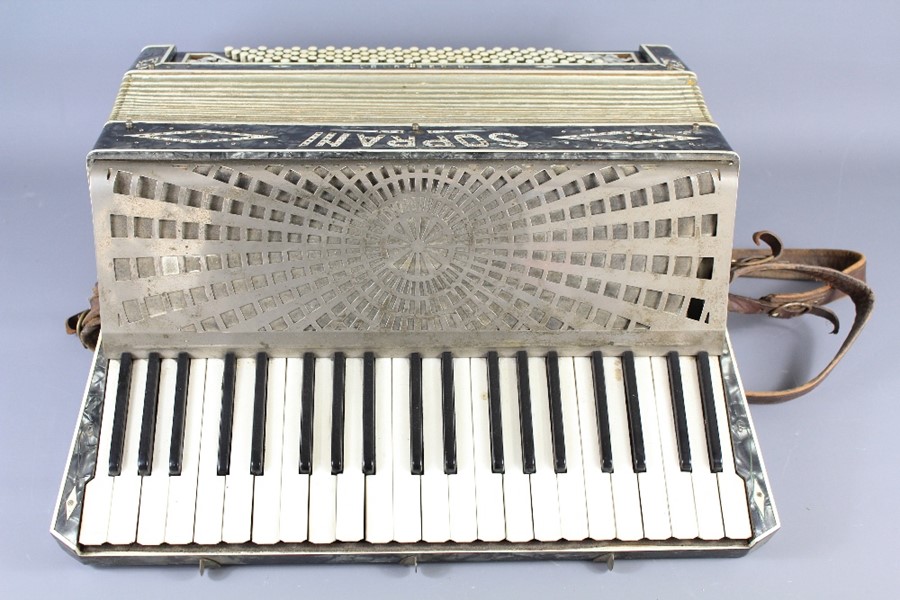 A Vintage Soprani Three Piano Accordion - Image 2 of 3