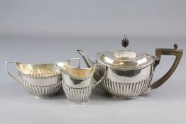 A Silver Bachelor Tea Trio