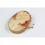 A 9ct Yellow Gold Shell Cameo