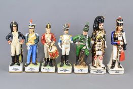 A Quantity of Porcelain Military Figurines