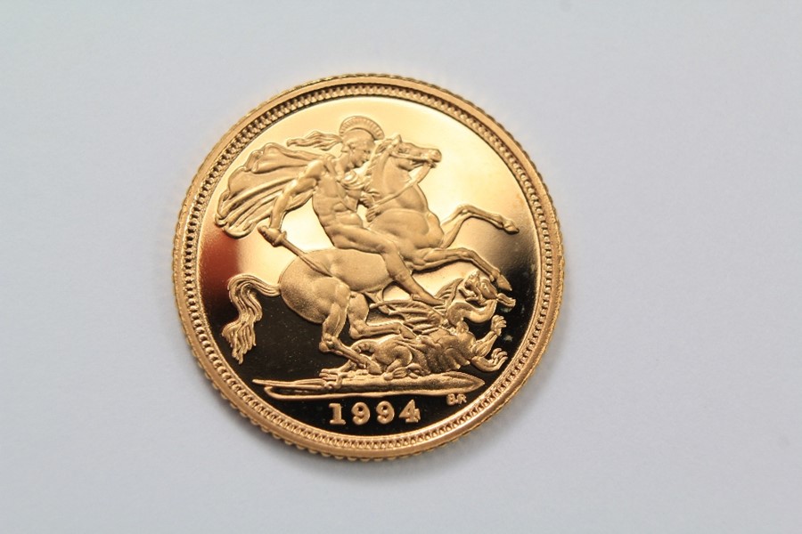 A Gold Proof Half Sovereign