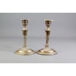 A Pair of Silver Candlesticks