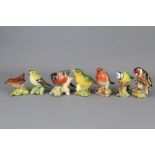 A Quantity of Porcelain Beswick Garden Birds